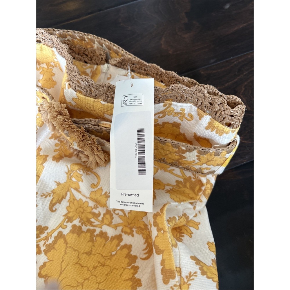 Zimmermann Women's Multi Shorts Size 2 Yellow And White - Picture 9 of 14